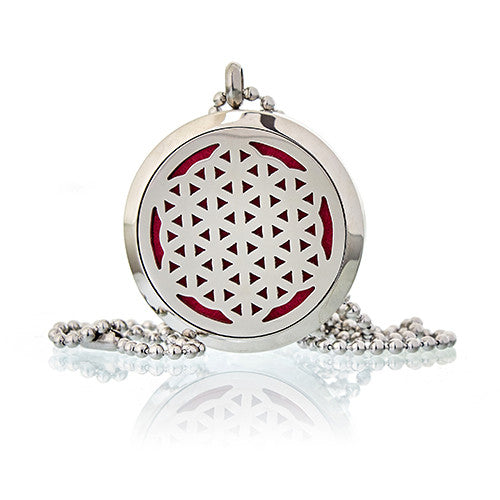 View Aromatherapy Diffuser Necklace Flower of Life 30mm information