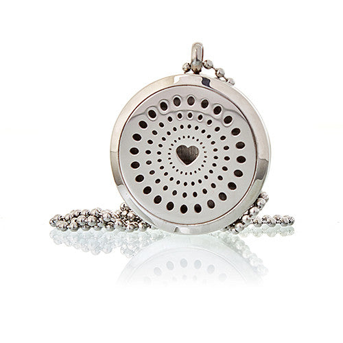 View Aromatherapy Diffuser Necklace Diamonds Heart 30mm information