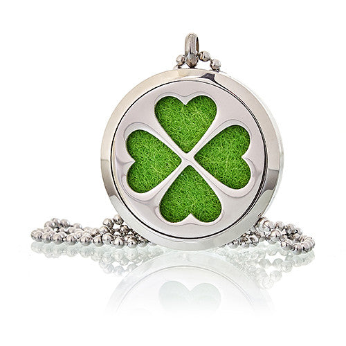 View Aromatherapy Diffuser Necklace Four Leaf Clover 30mm information