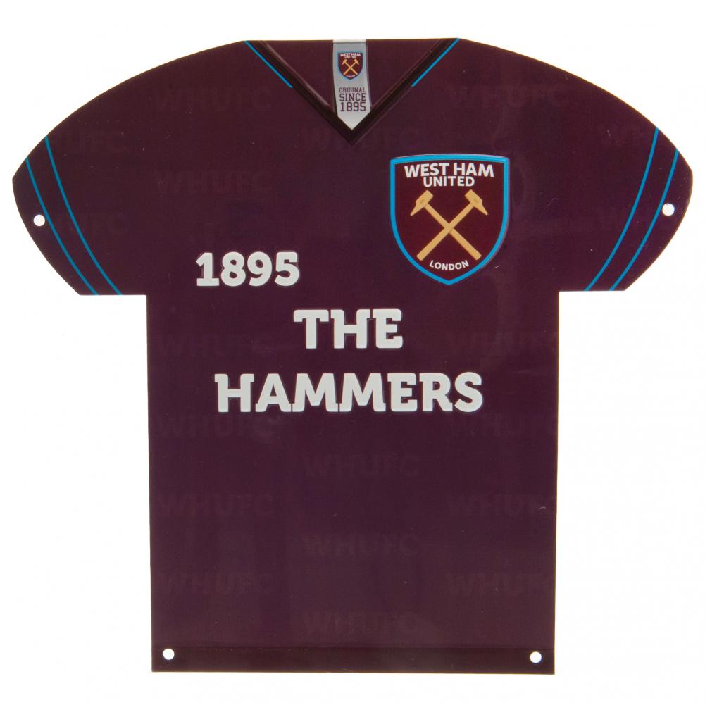 View West Ham United FC Metal Shirt Sign information