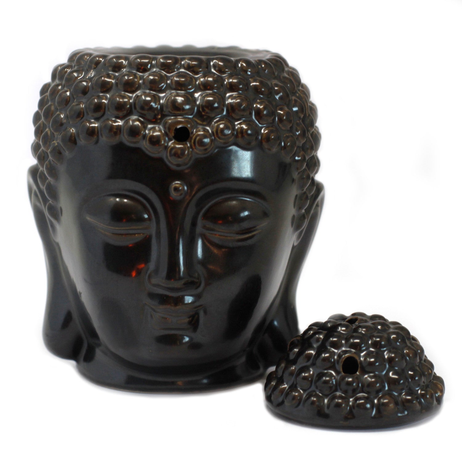 View Buddah Head Oil Burner Dark Brown information