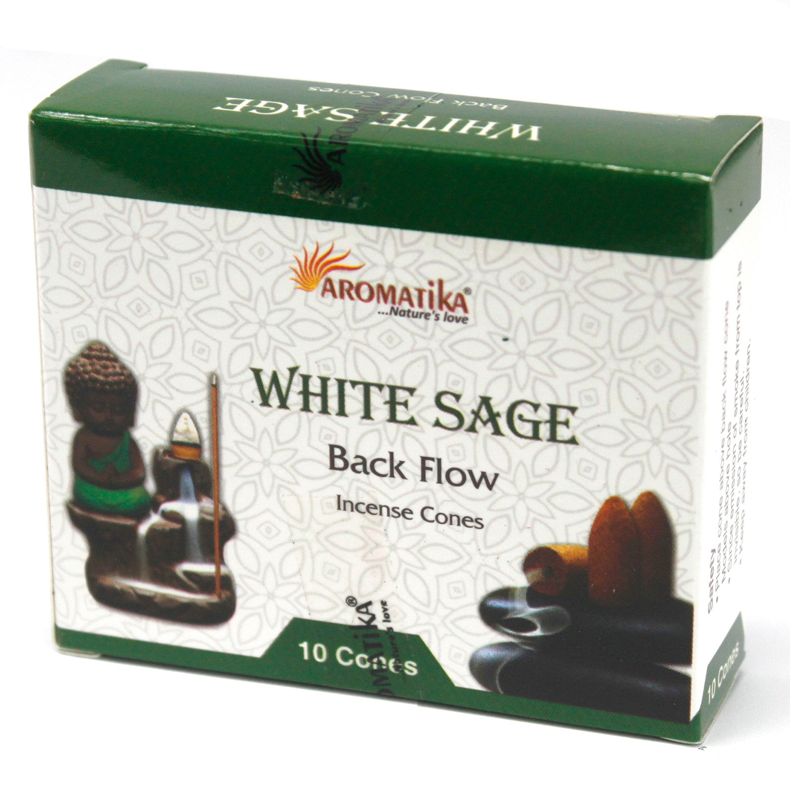 View Aromatica Backflow Incense Cones White Sage information