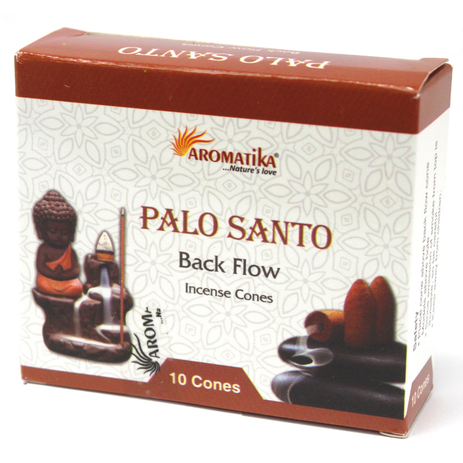 View Aromatica Backflow Incense Cones Palo Santo information