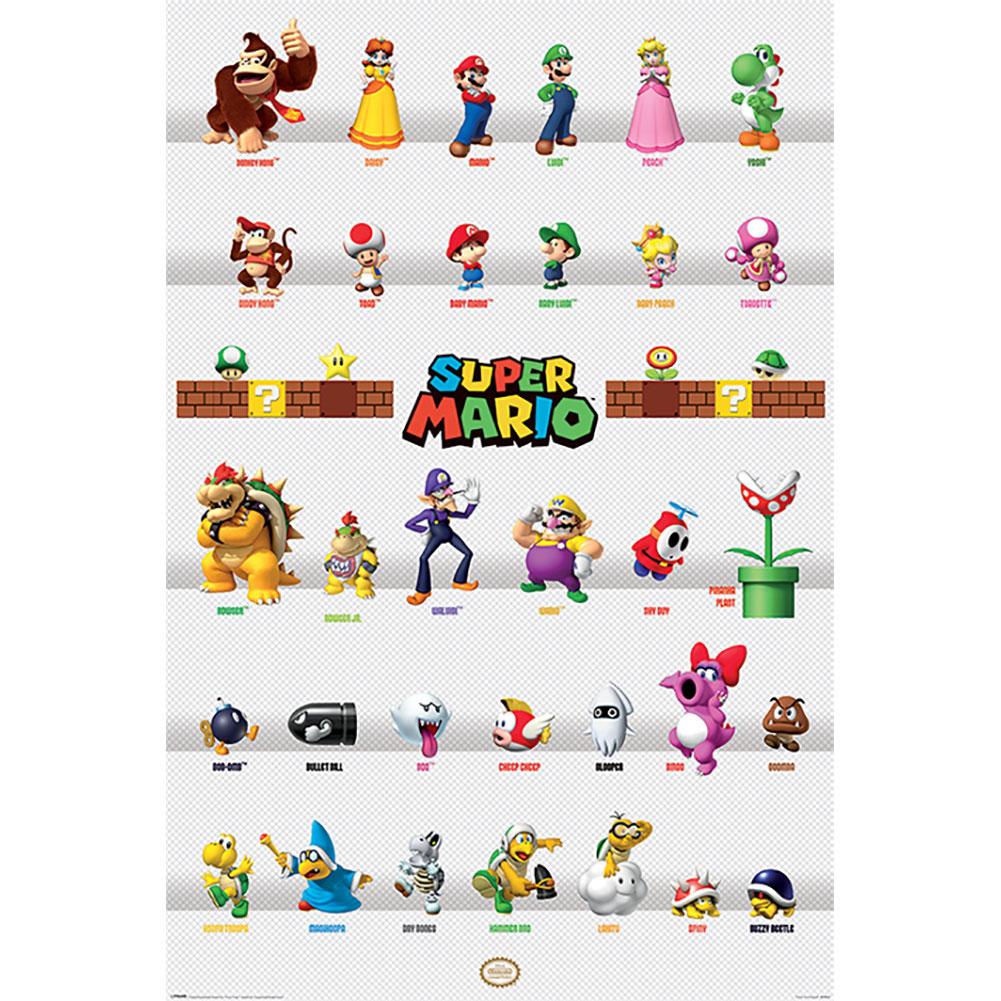 View Super Mario Poster Character Parade 278 information