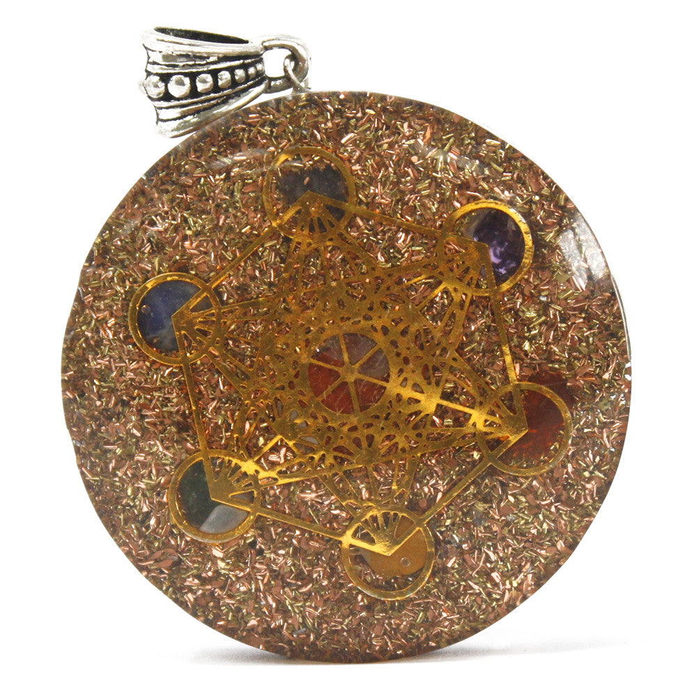 View Orgonite Power Pendant Multi Power Chakra Lrg information