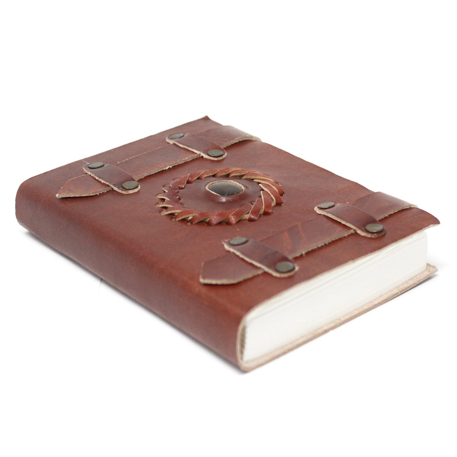 View Leather Tigereye with Belts Notebook 6x4 information
