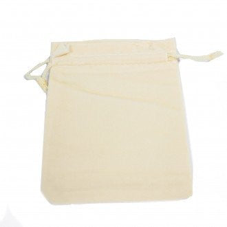 View Quality Velvet Pouch Ivory 10x12cm information