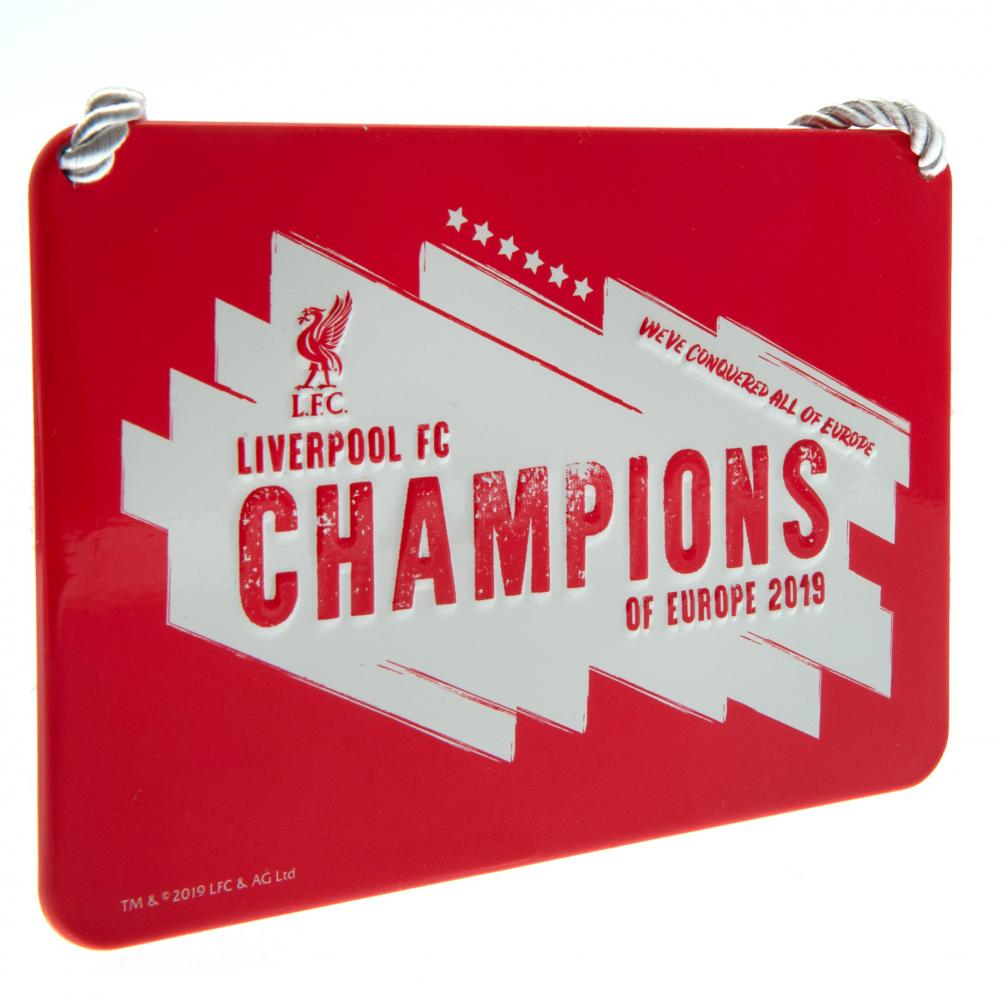 View Liverpool FC Champions Of Europe Bedroom Sign information
