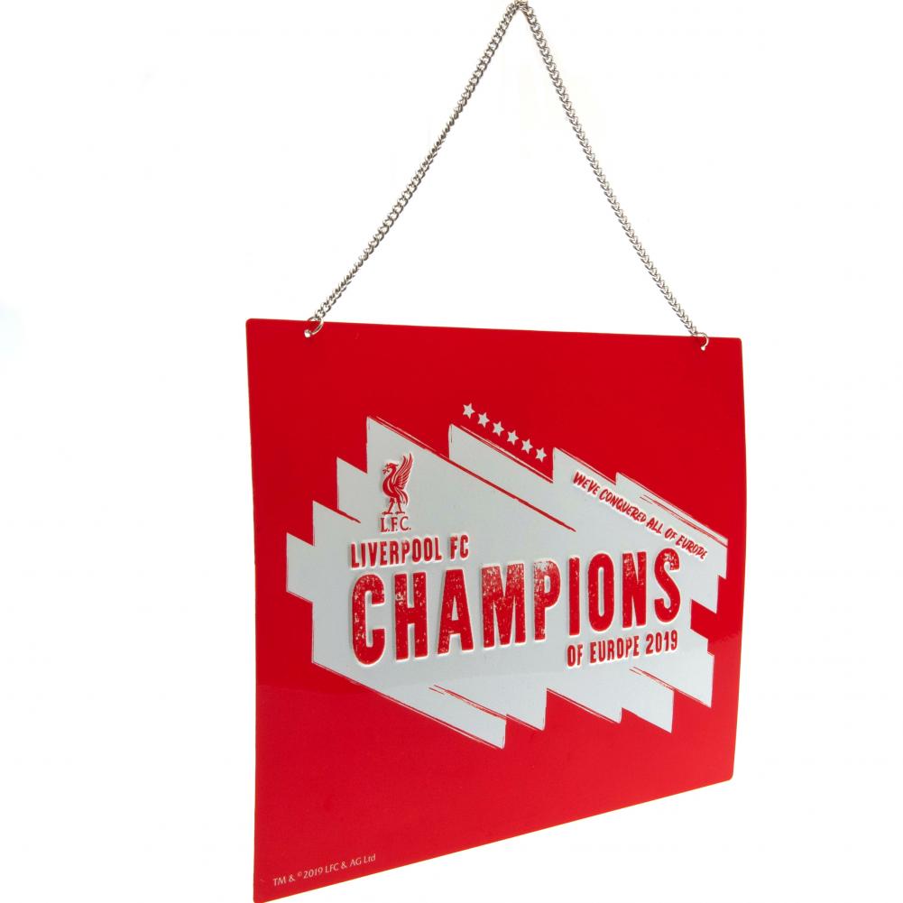 View Liverpool FC Champions Of Europe Metal Sign information