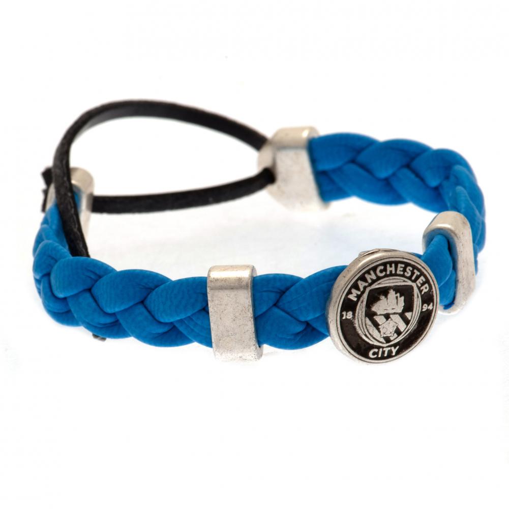 View Manchester City FC PU Slider Bracelet information