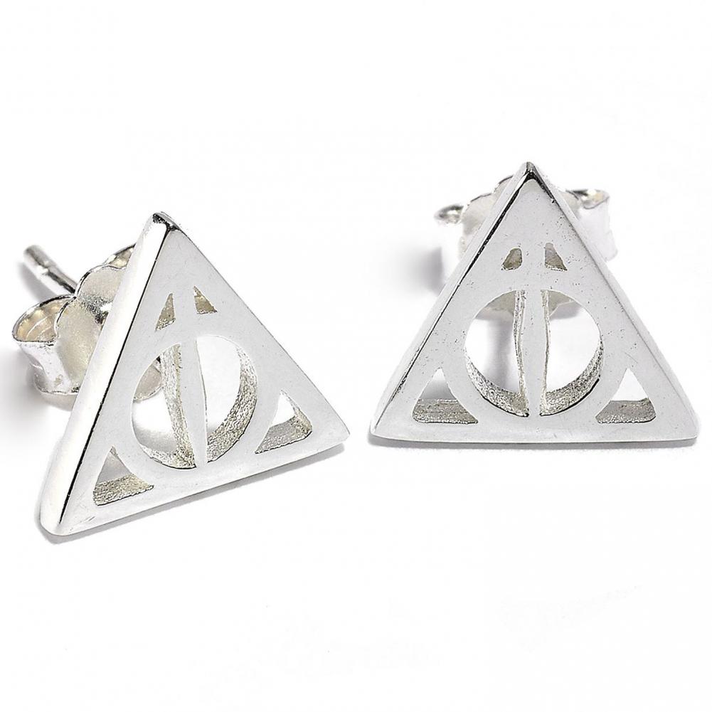 View Harry Potter Sterling Silver Earrings Deathly Hallows information