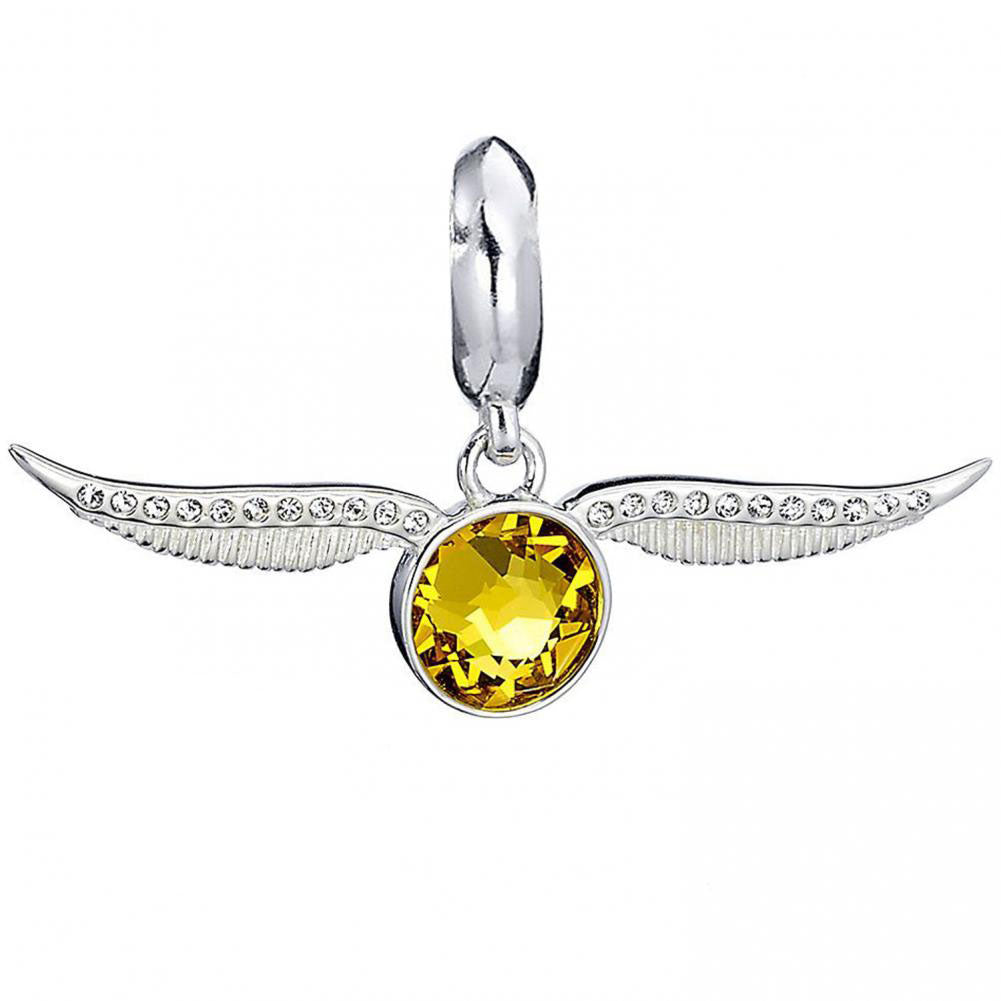 View Harry Potter Sterling Silver Crystal Charm Golden Snitch information
