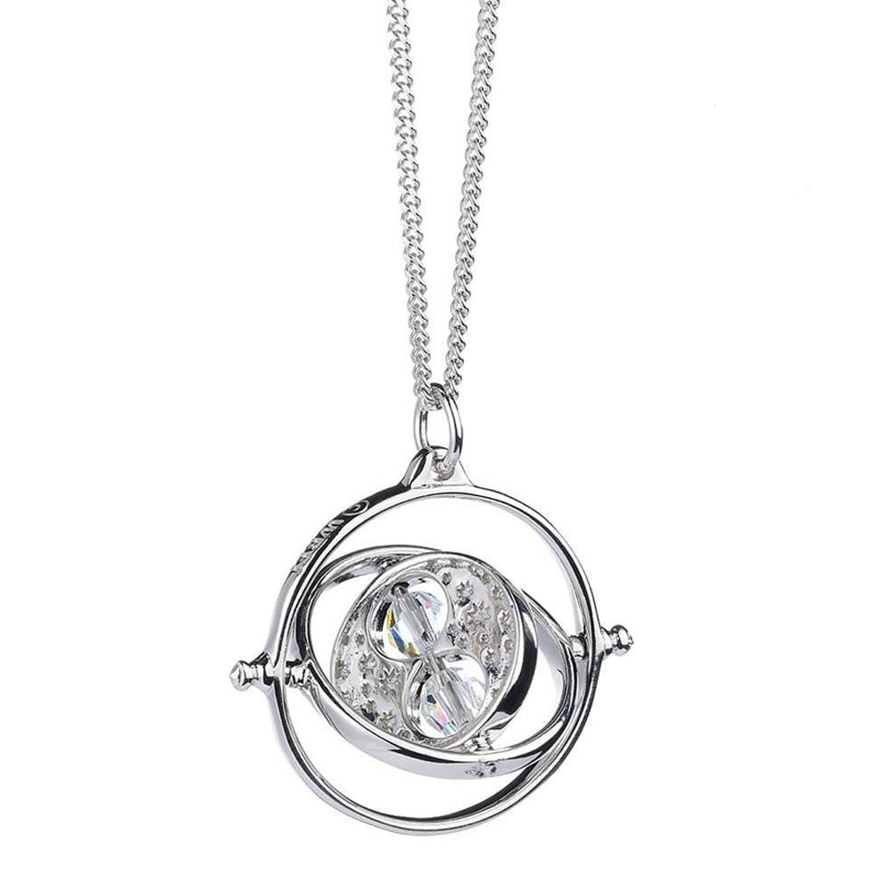 View Harry Potter Sterling Silver Crystal Necklace Time Turner information