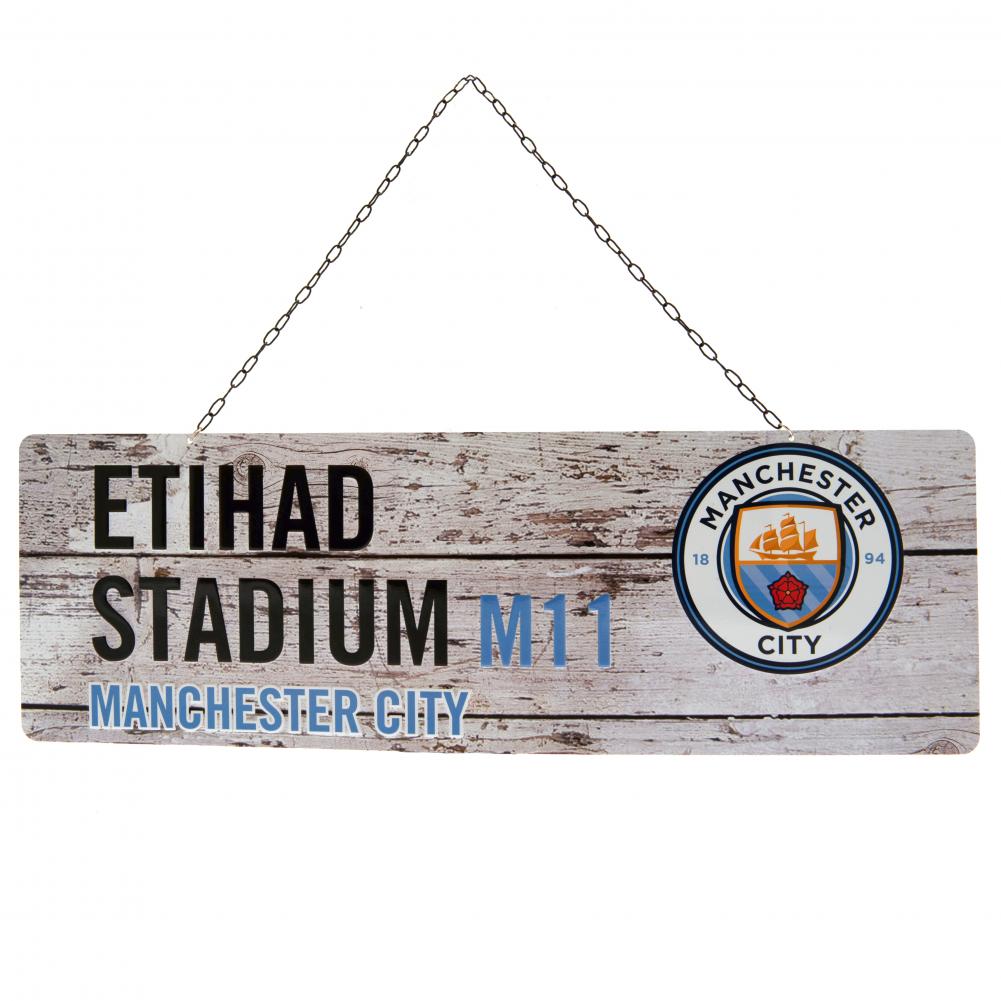 View Manchester City FC Rustic Garden Sign information