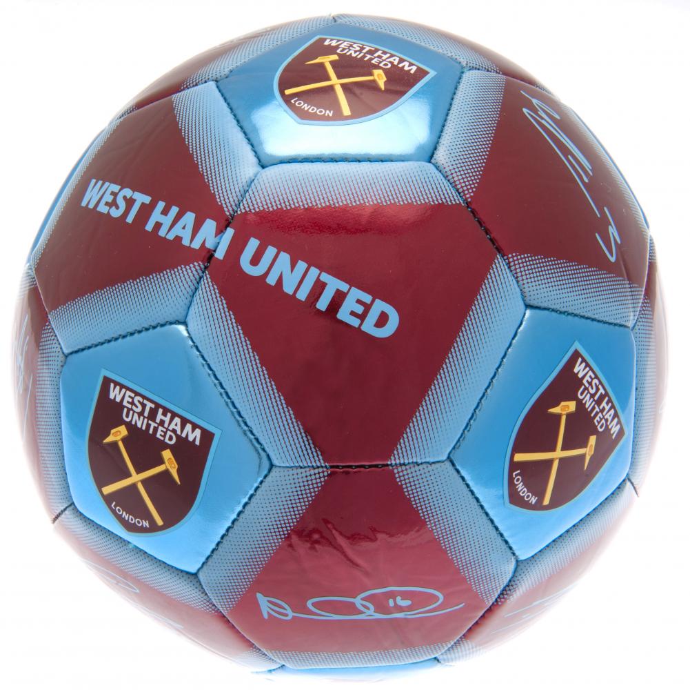 View West Ham United FC Football Signature information