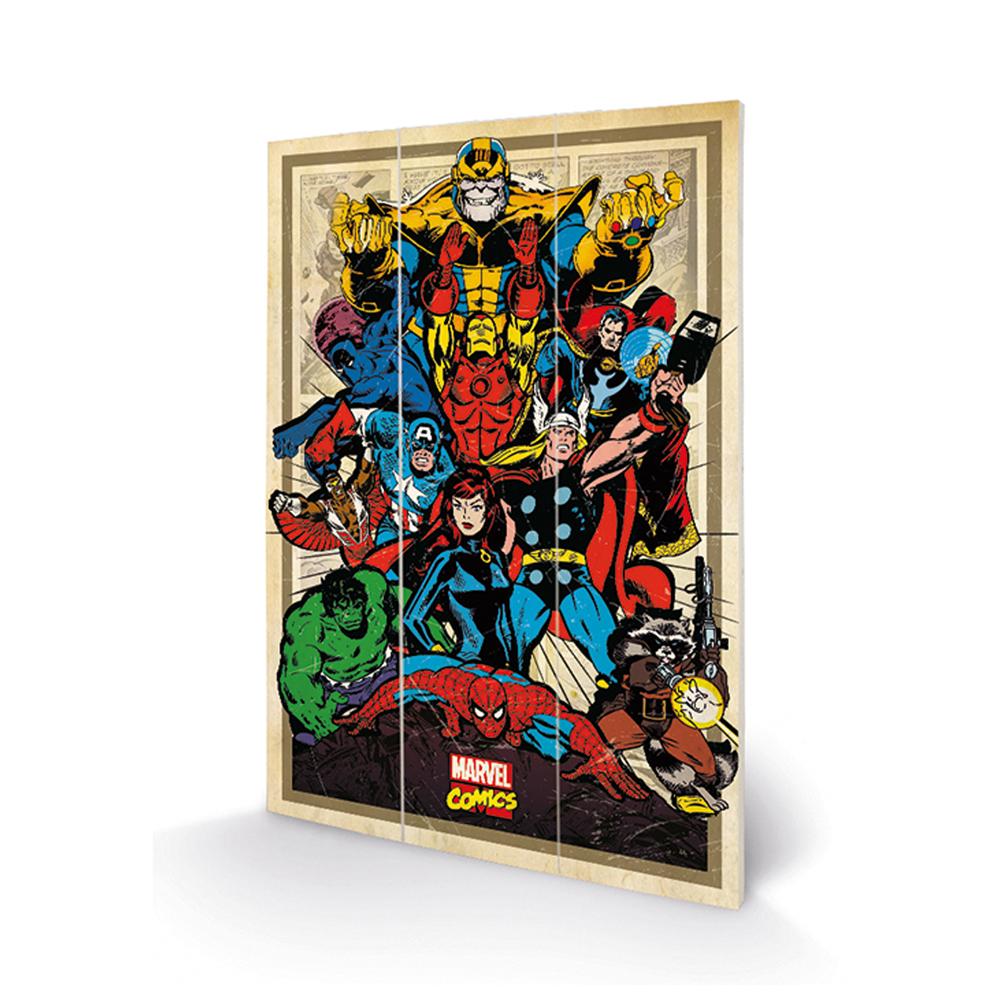 View Marvel Comics Wood Print information