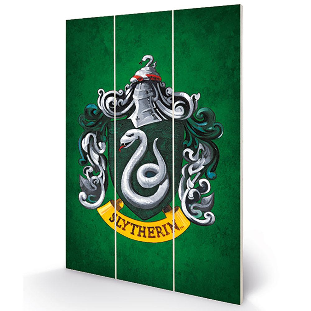 View Harry Potter Wood Print Slytherin information