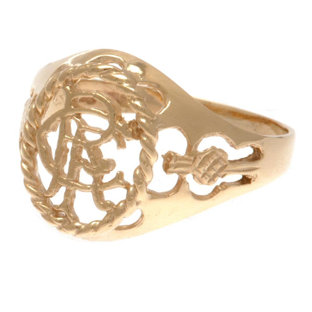 View Rangers FC 9ct Gold Crest Ring Large information