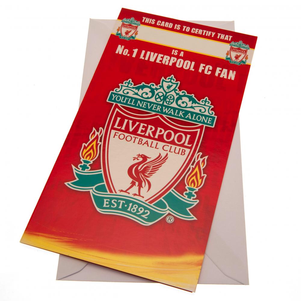 View Liverpool FC Birthday Card No 1 Fan information