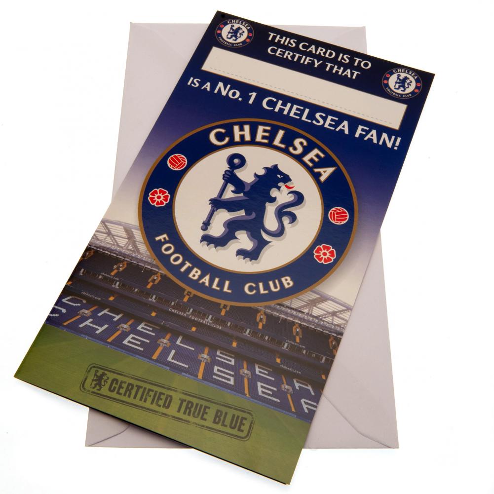 View Chelsea FC Birthday Card No 1 Fan information