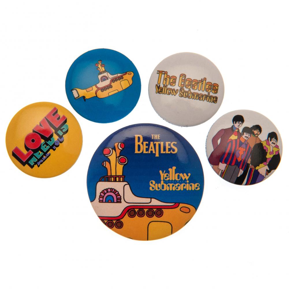 View The Beatles Button Badge Set Yellow Submarine information