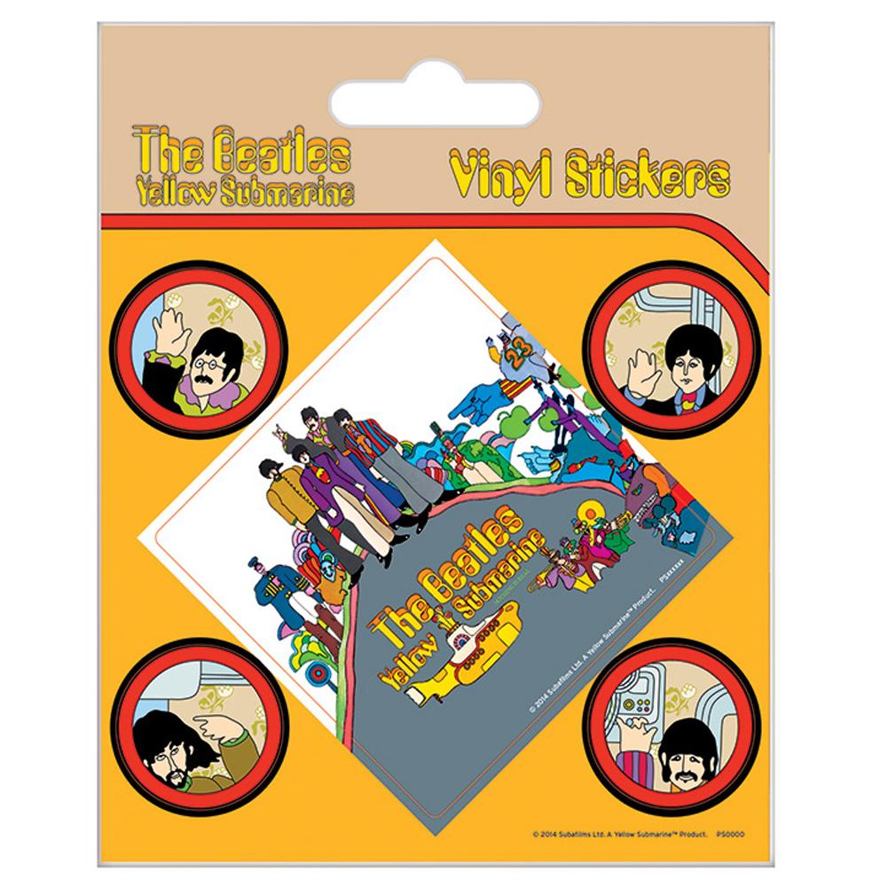 View The Beatles Stickers Yellow Submarine information