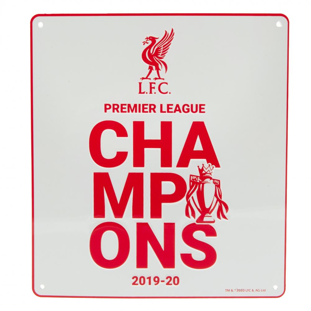 View Liverpool FC Premier League Champions Metal Sign WT information