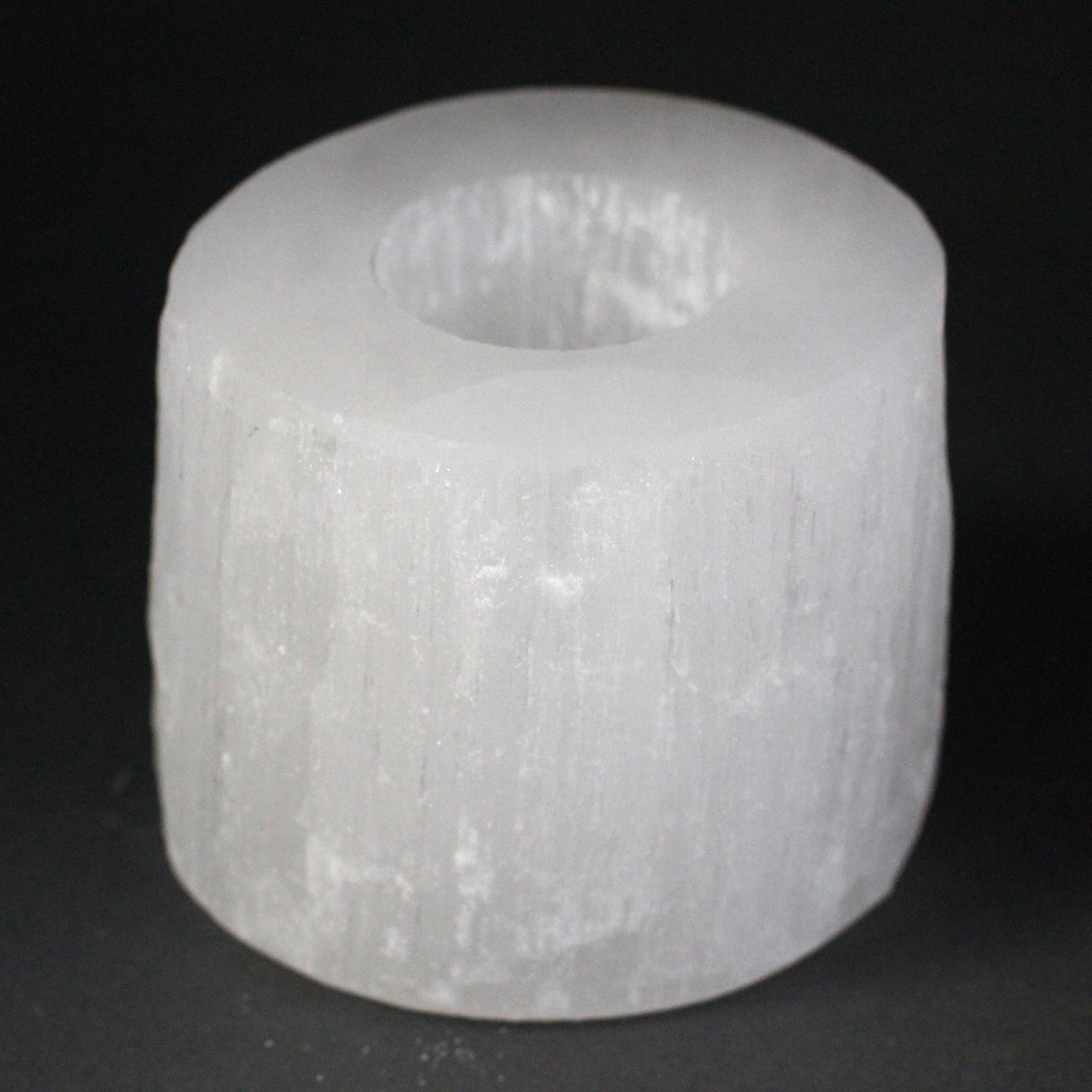 View Selenite Cylinder Candle Holder 8 cm information