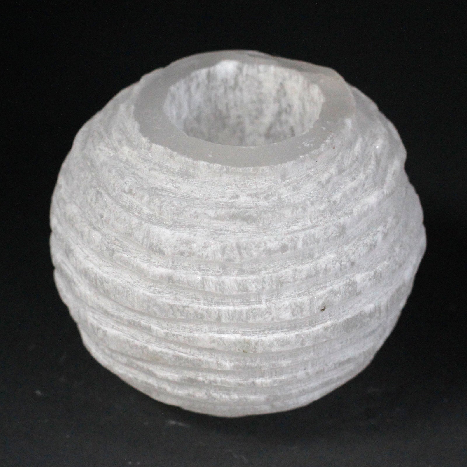 View Selenite Snowball Candle Holder 8 cm information