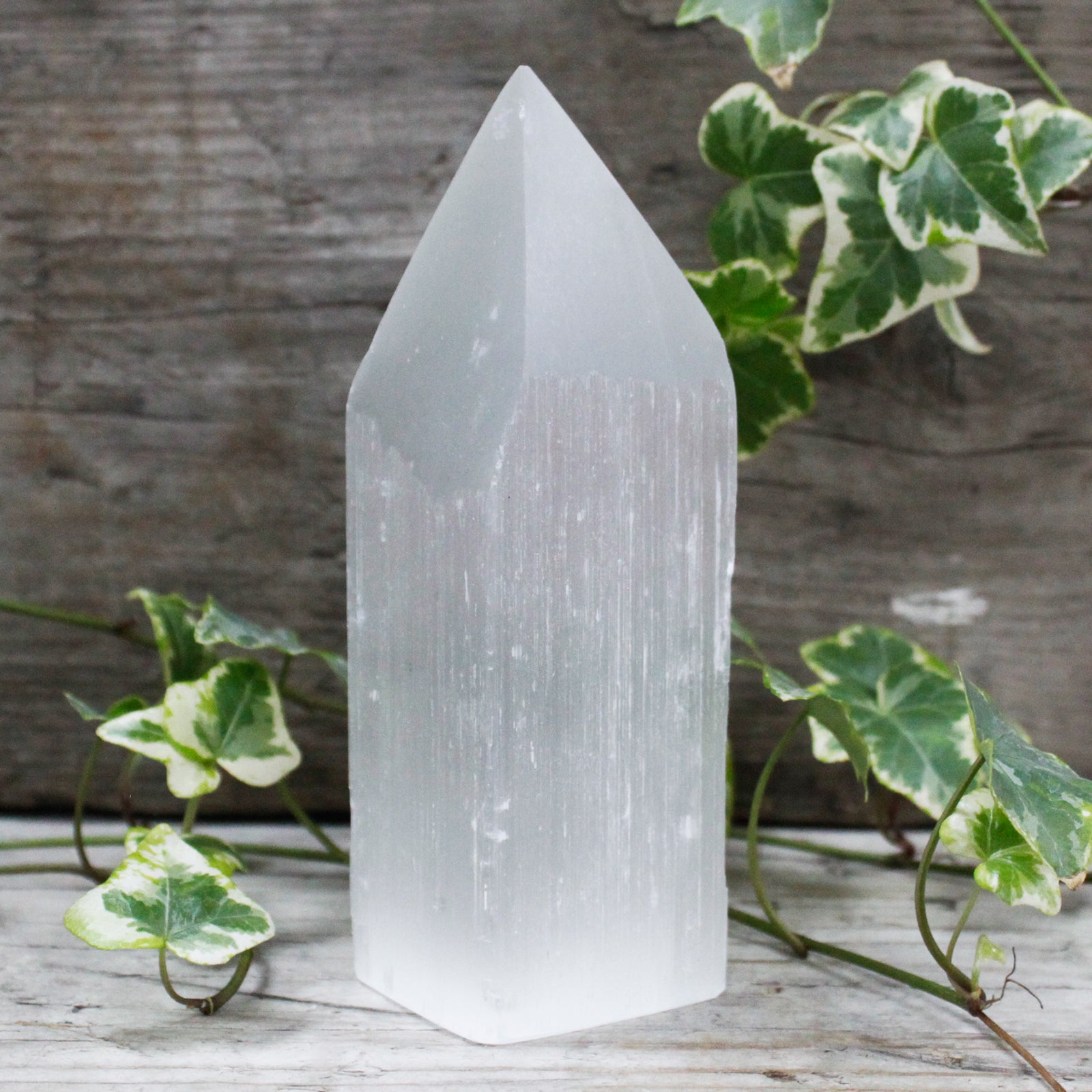 View Selenite Pencil Point Tower 15 cm information