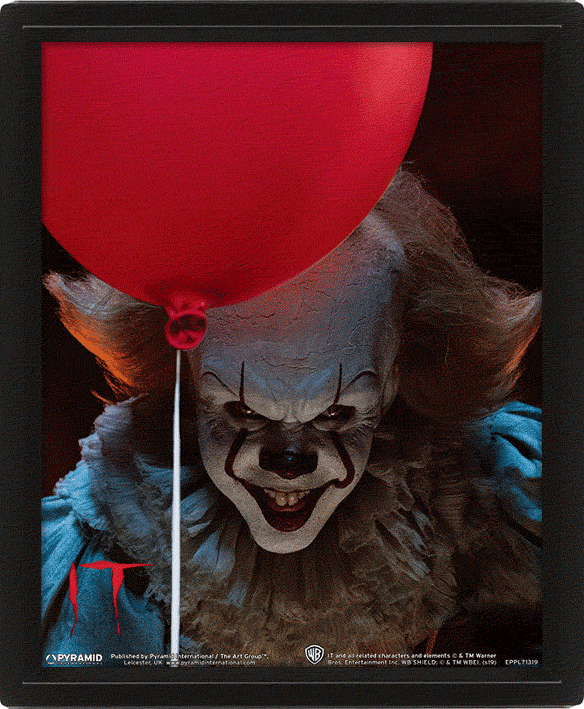 View IT Framed 3D Picture Pennywise information