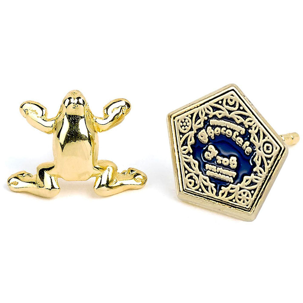 View Harry Potter Gold Plated Earrings Chocolate Frog information