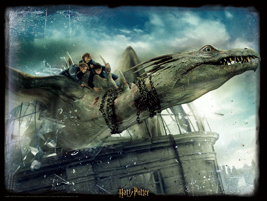 View Harry Potter 3D Image Puzzle 500pc Gringotts Dragon information
