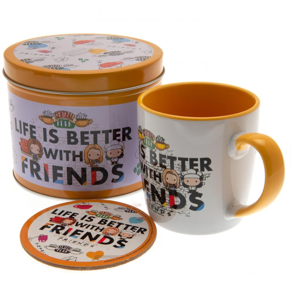 View Friends Mug Coaster Gift Tin information