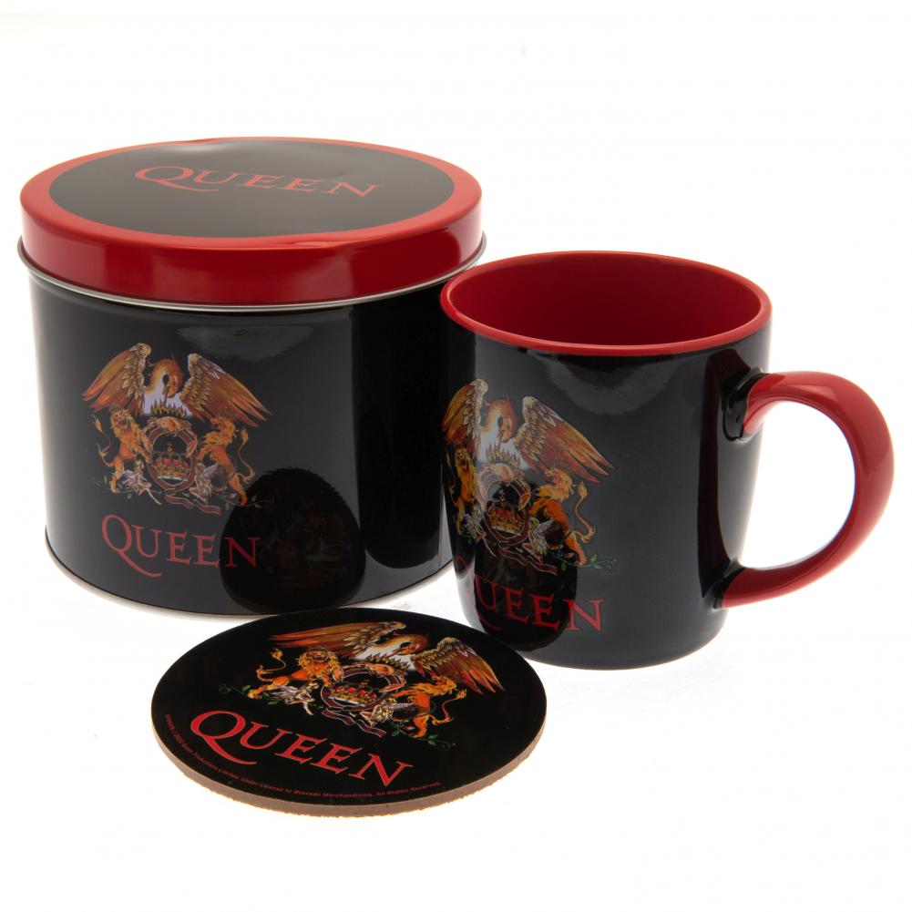 View Queen Mug Coaster Gift Tin information