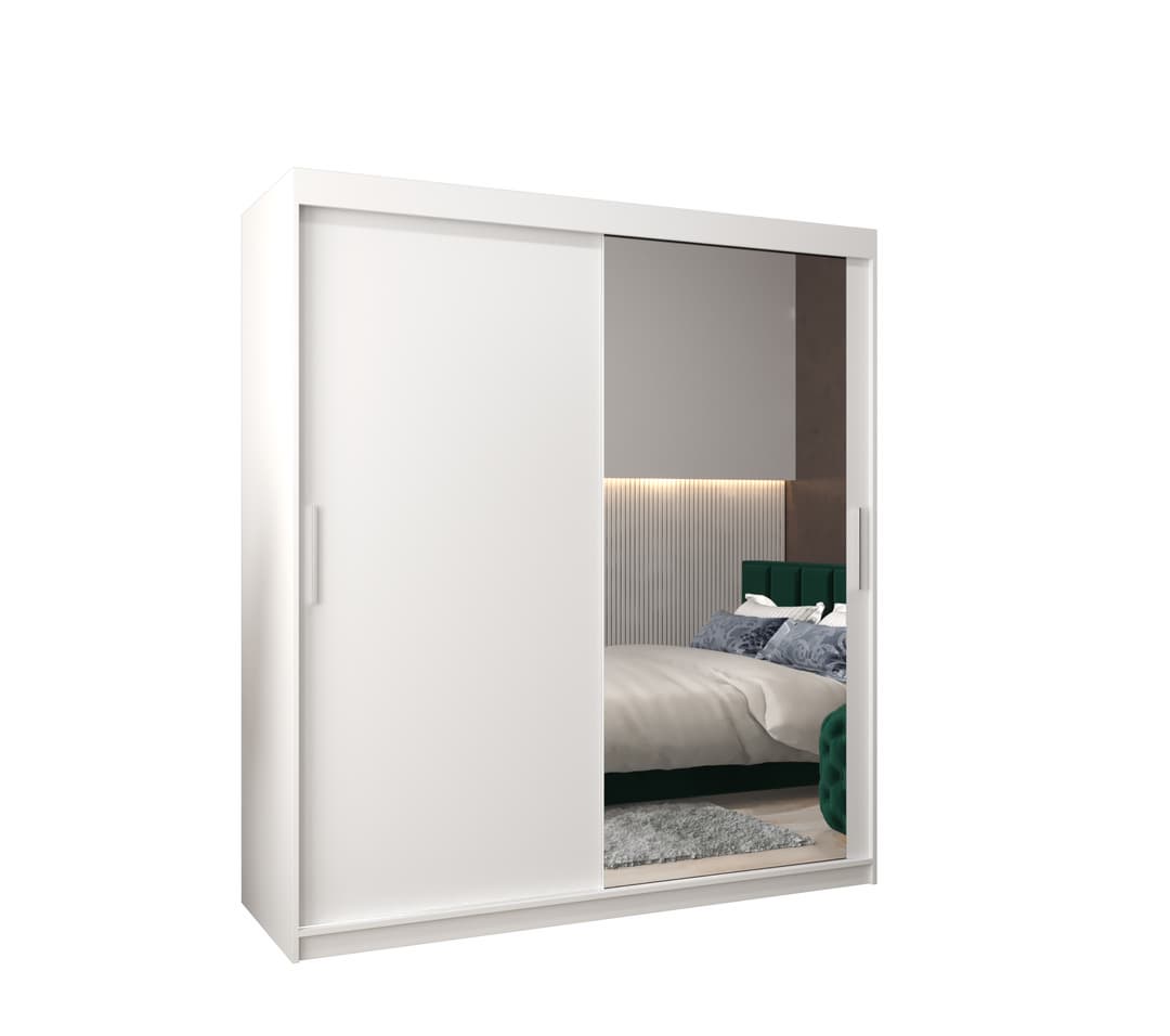 View Tokyo II Sliding Door Wardrobe 180cm White 180cm information