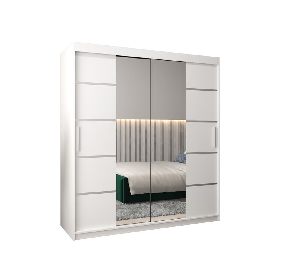 View Verona 04 Sliding Door Wardrobe 180cm White 180cm information