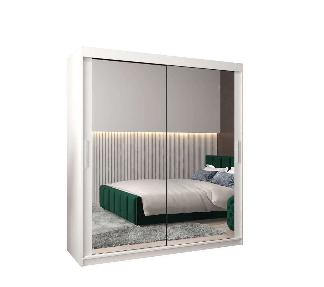 View Tokyo III Sliding Door Wardrobe 180cm White 180cm information