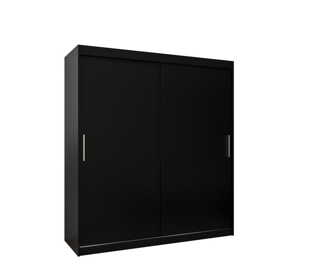 View Tokyo Sliding Door Wardrobe 180cm Black 180cm information