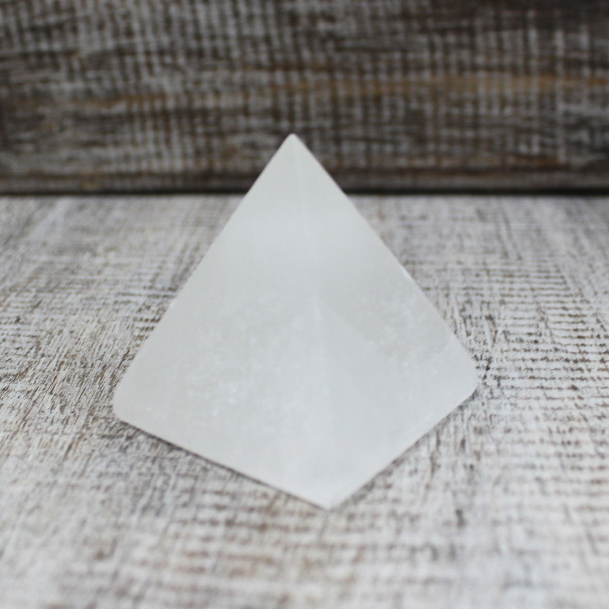 View Selenite Pyramid 5 cm information