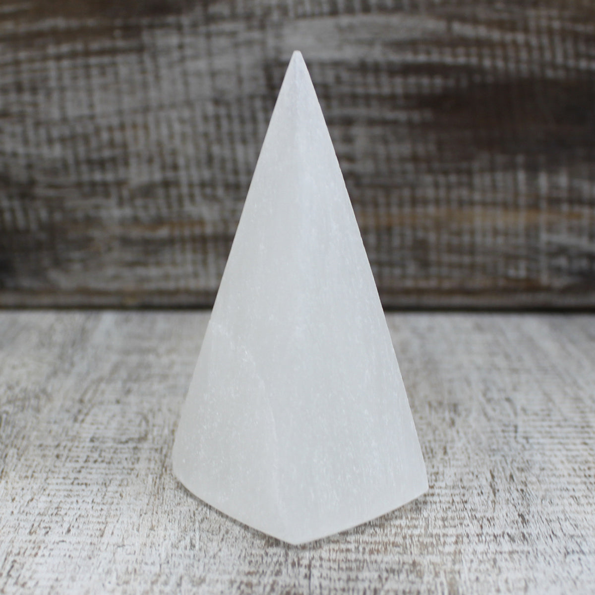 View Selenite Pyramid 10 cm information