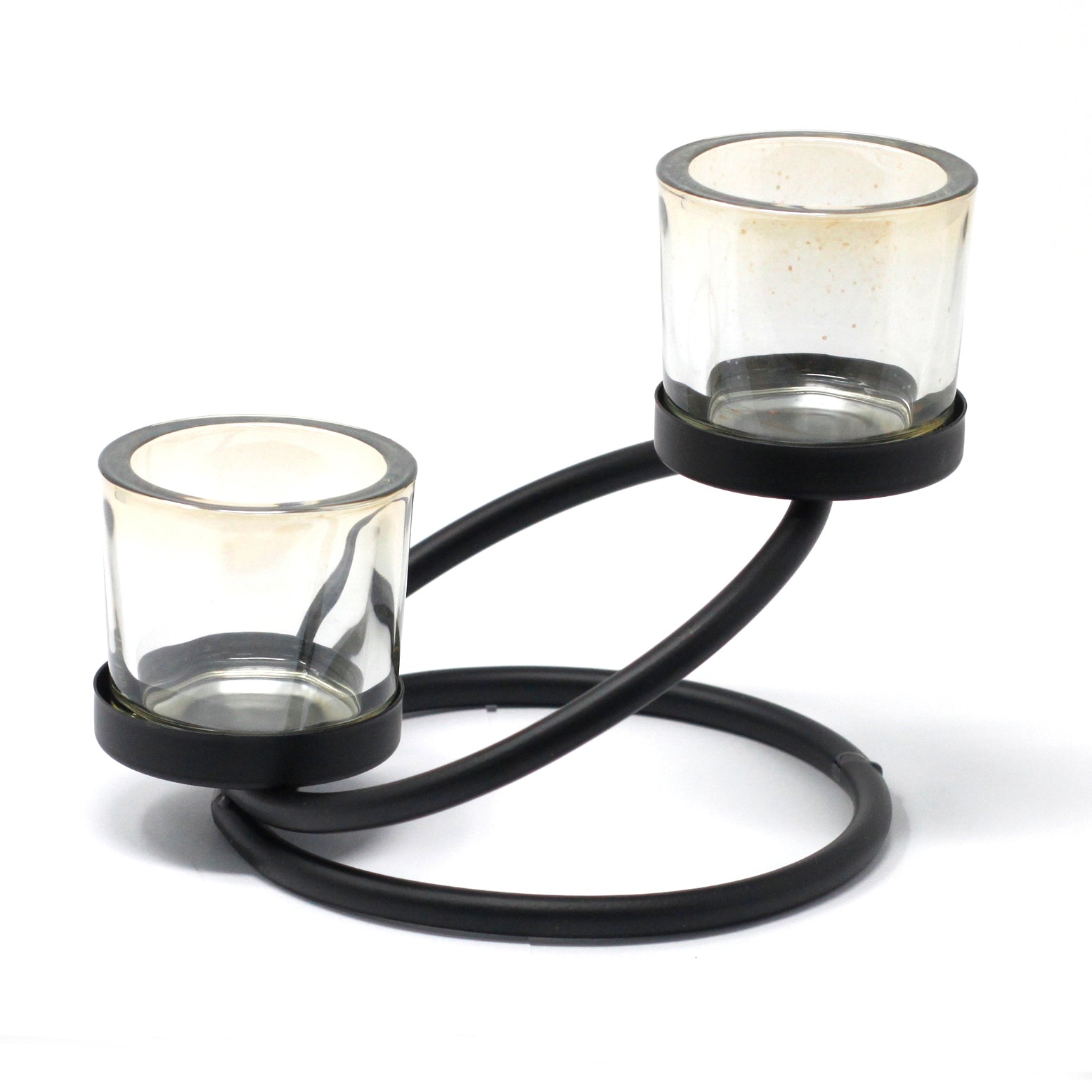 View Centrepiece Iron Votive Candle Holder 2 Cup Double Step information