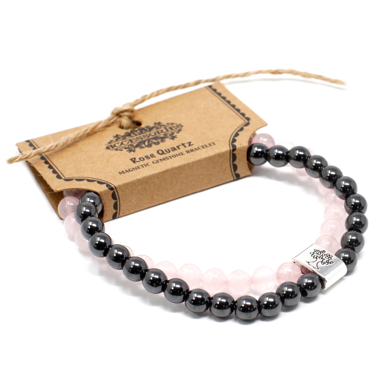 View Magnetic Gemstone Bracelet Rose Quartz information