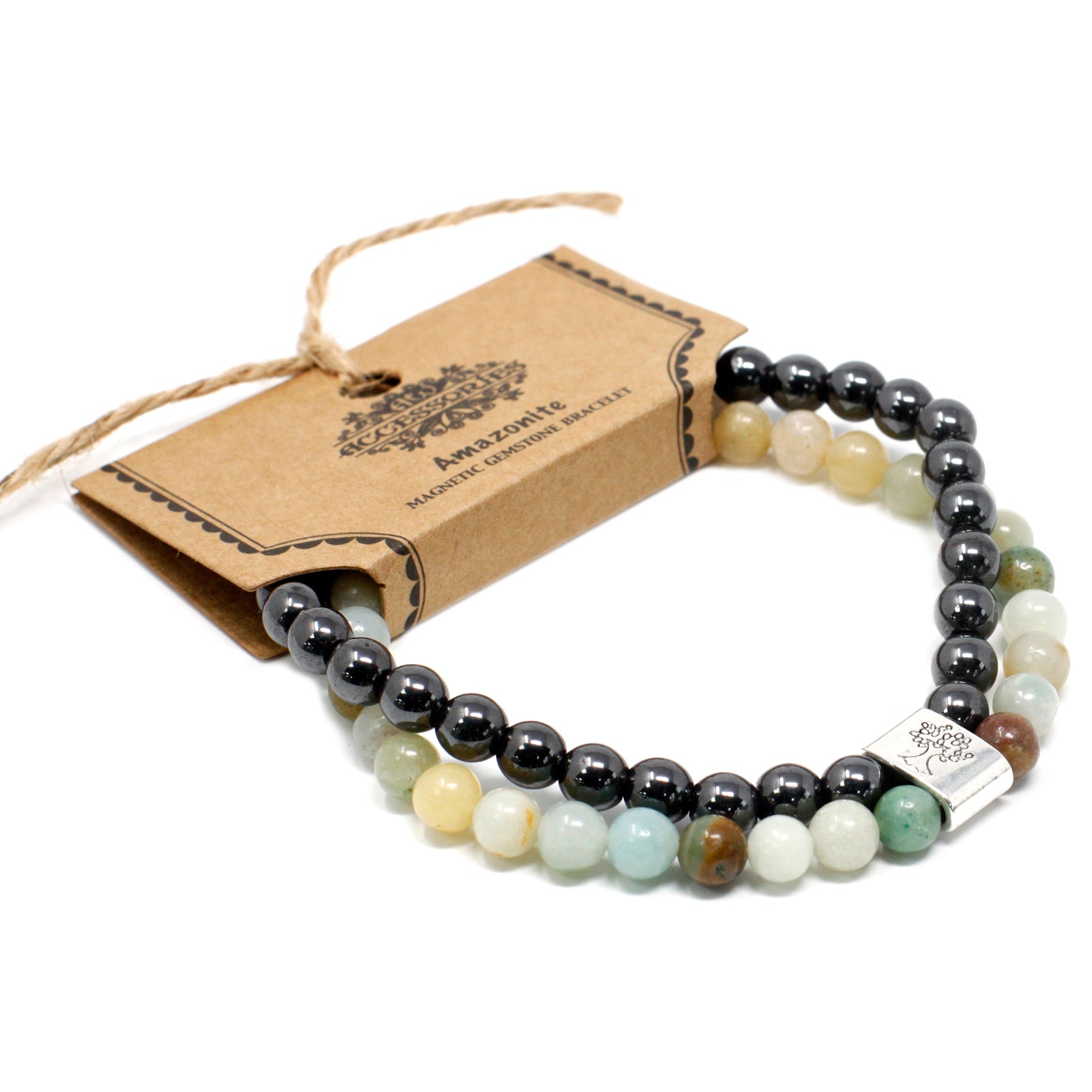 View Magnetic Gemstone Bracelet Amazonite information