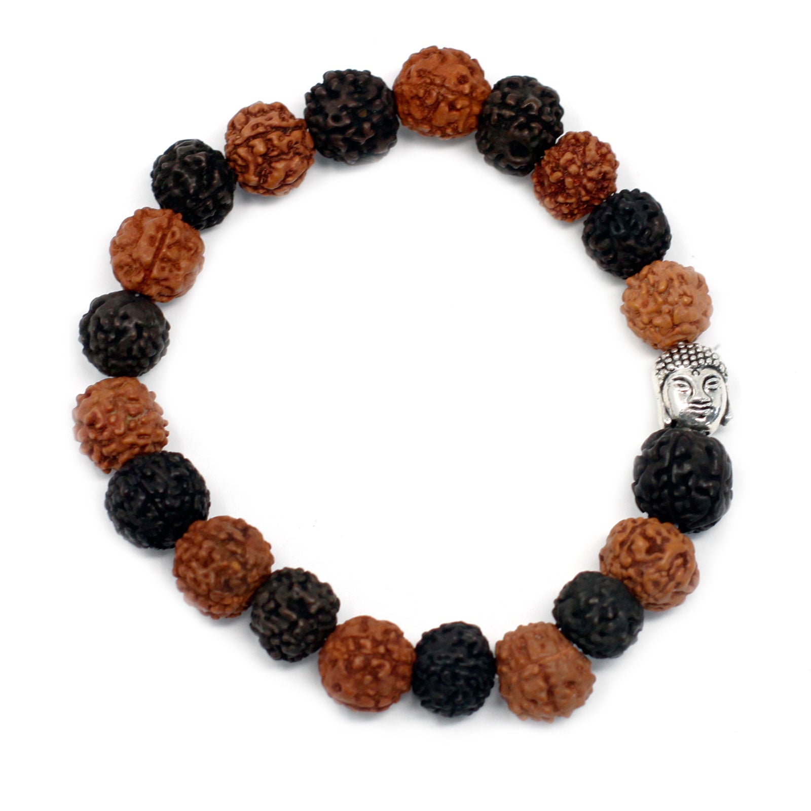 View Rudraksha Buddah Bangle Mala Mix information