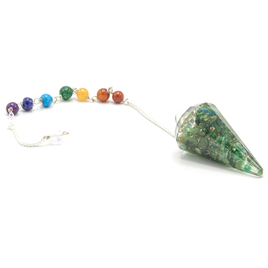 View Orgonite Power Chakra Pendulum Green Aventurine information