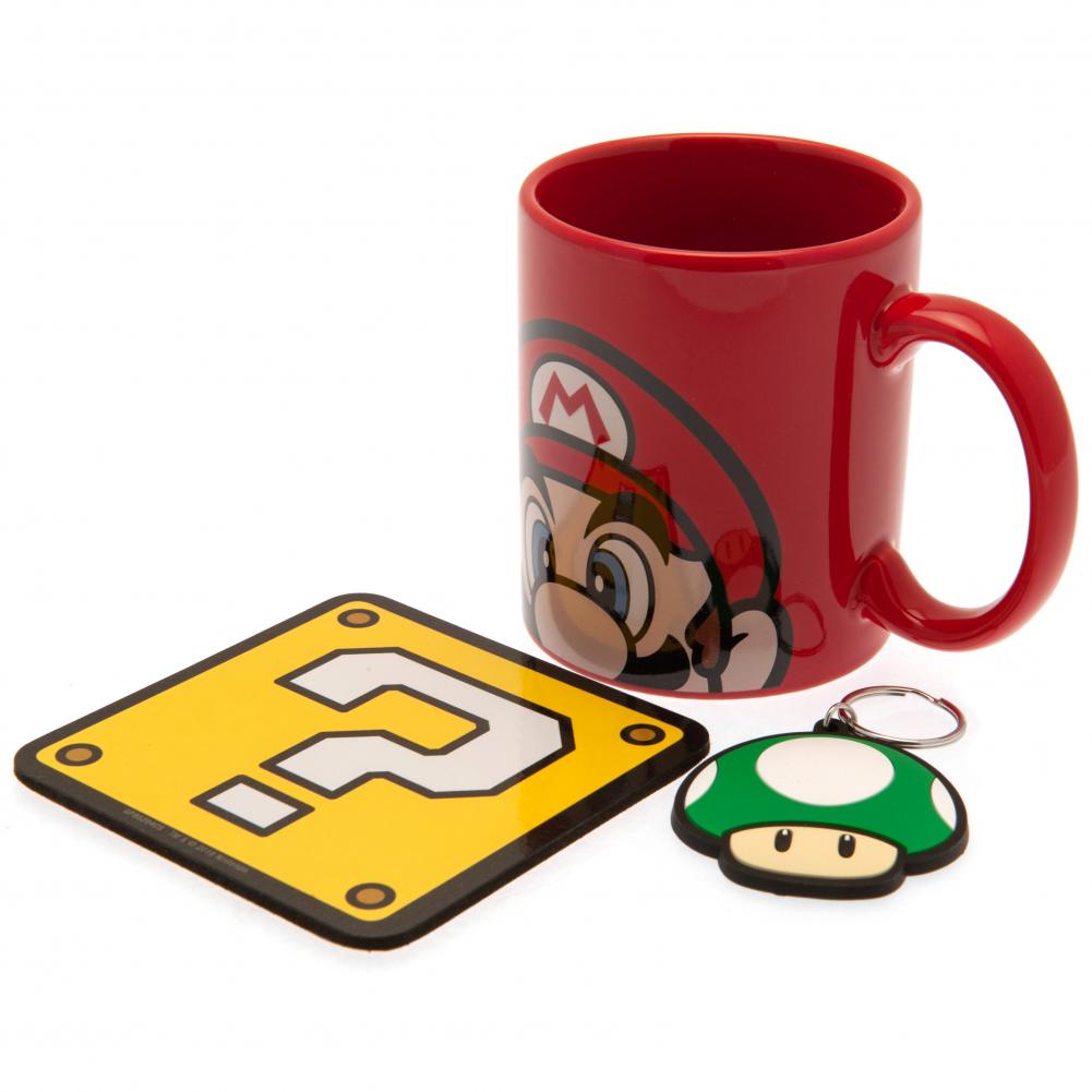 View Super Mario Mug Coaster Set Mario information