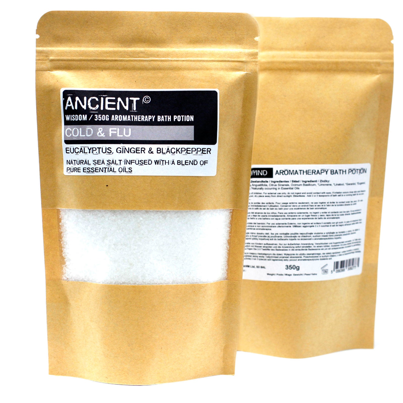 View Aromatherapy Bath Potion in Kraft Bag 350g Colds Flu information