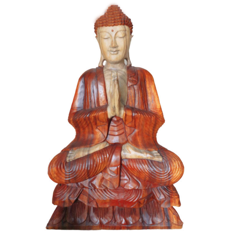 View Hand Carved Buddha Statue 80cm Welcome information