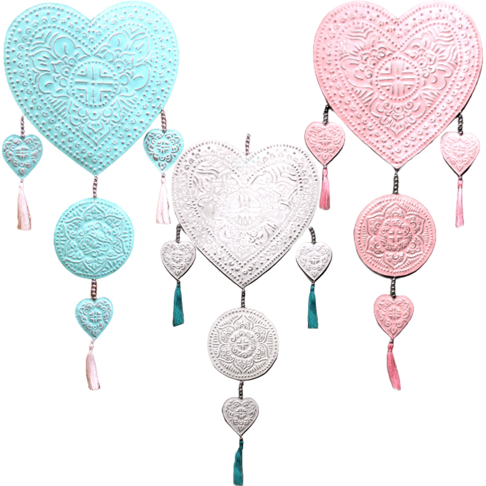 View Aluminium Mobile Hearts assorted colors information